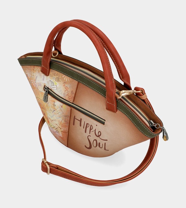 Bolsas Hombro Anekke Peace & Love Camel Basket | 381GYKZVF