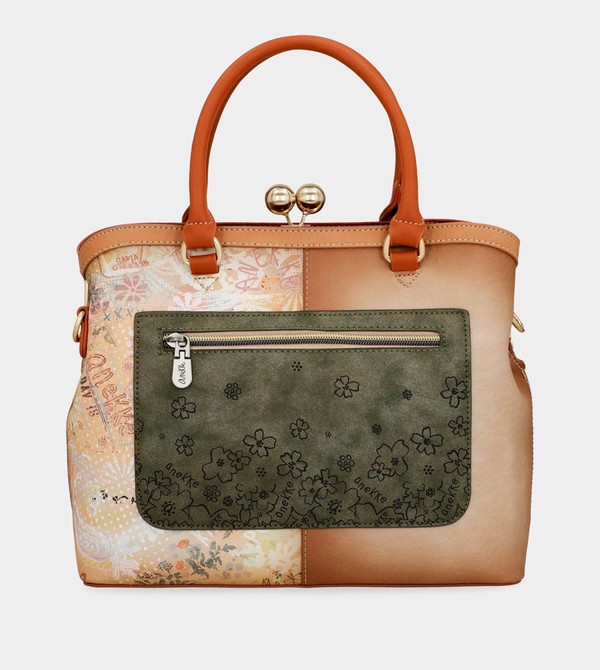 Bolsas Hombro Anekke Peace & Love Camel Kiss Clasp | 387SIXAQU