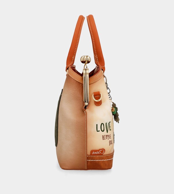 Bolsas Hombro Anekke Peace & Love Camel Kiss Clasp | 387SIXAQU