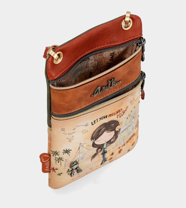 Bolsas Hombro Anekke Peace & Love Camel Mini | 174JRXNDH