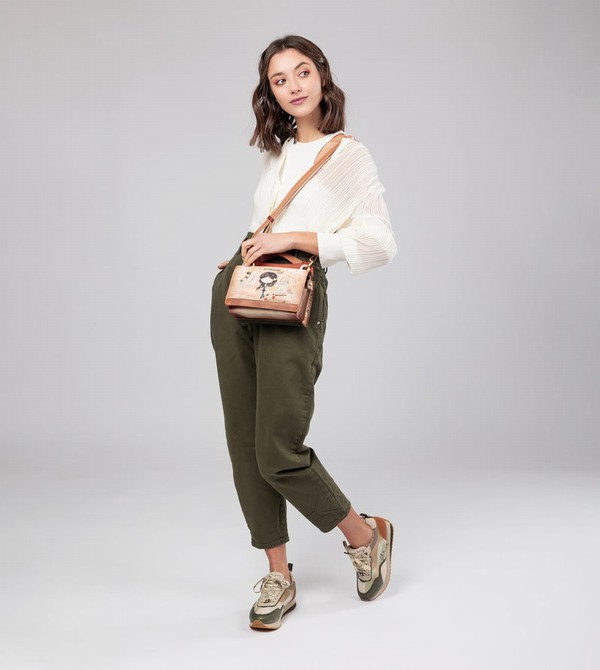 Bolsas Hombro Anekke Peace & Love Camel Mini | 053NCETQV