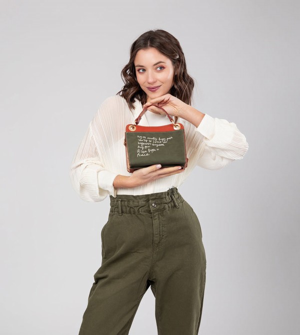 Bolsas Hombro Anekke Peace & Love Camel Mini | 053NCETQV