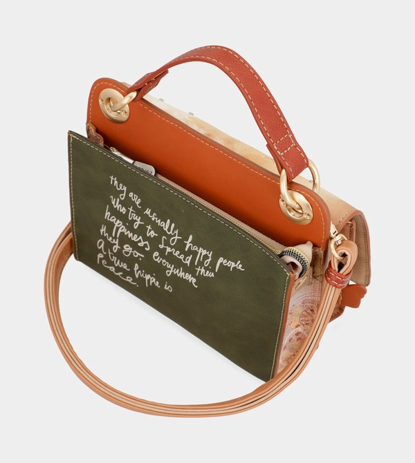 Bolsas Hombro Anekke Peace & Love Camel Mini | 053NCETQV