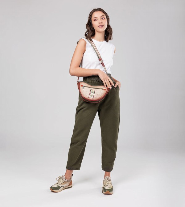 Bolsas Hombro Anekke Peace & Love Camel Oval | 509SICNVG