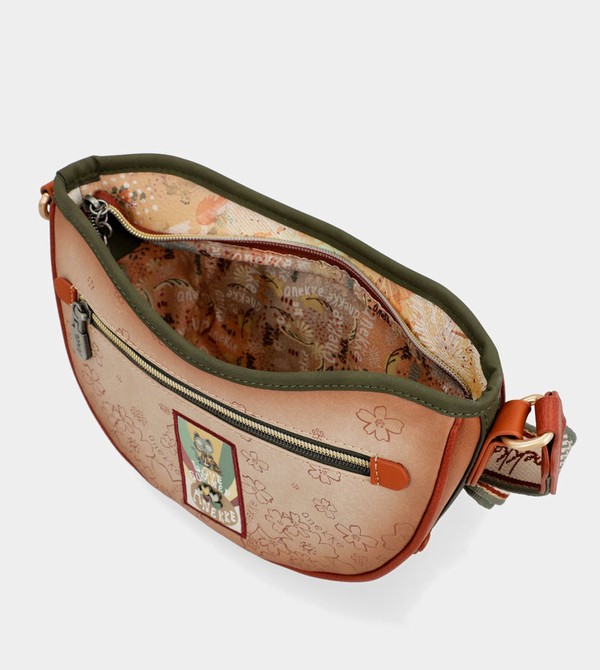 Bolsas Hombro Anekke Peace & Love Camel Oval | 509SICNVG