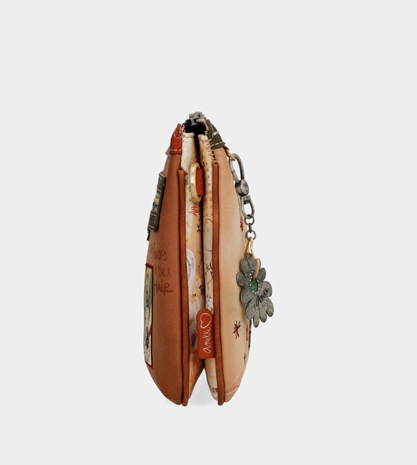 Bolsas Hombro Anekke Peace & Love Camel Print | 371RBXJLN