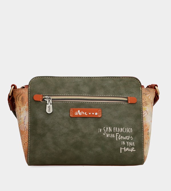 Bolsas Hombro Anekke Peace & Love Camel Rectangular | 014IMSOGU