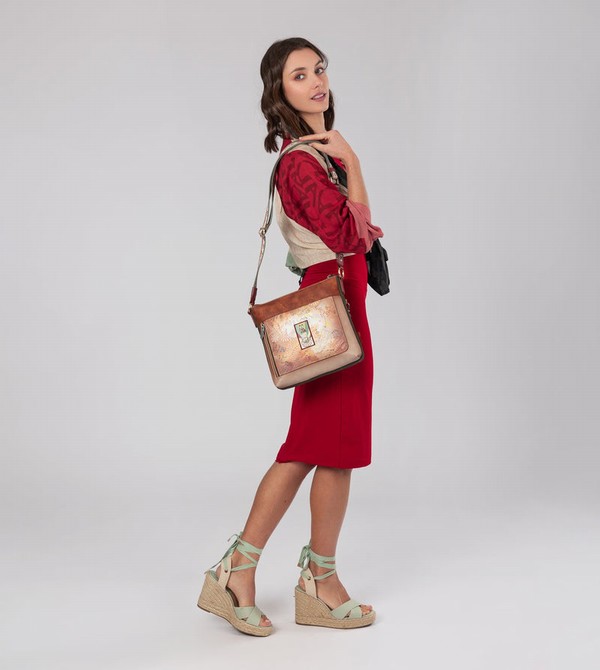 Bolsas Hombro Anekke Peace & Love Camel Square | 824UVBQNK