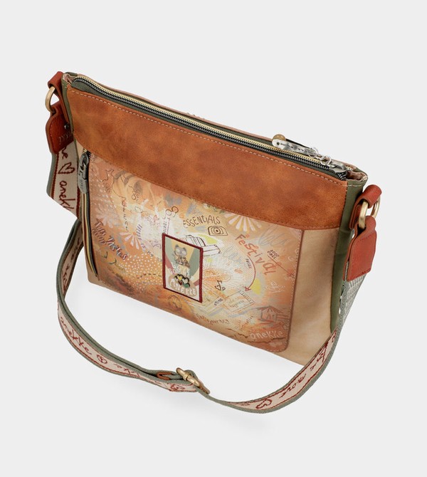 Bolsas Hombro Anekke Peace & Love Camel Square | 824UVBQNK