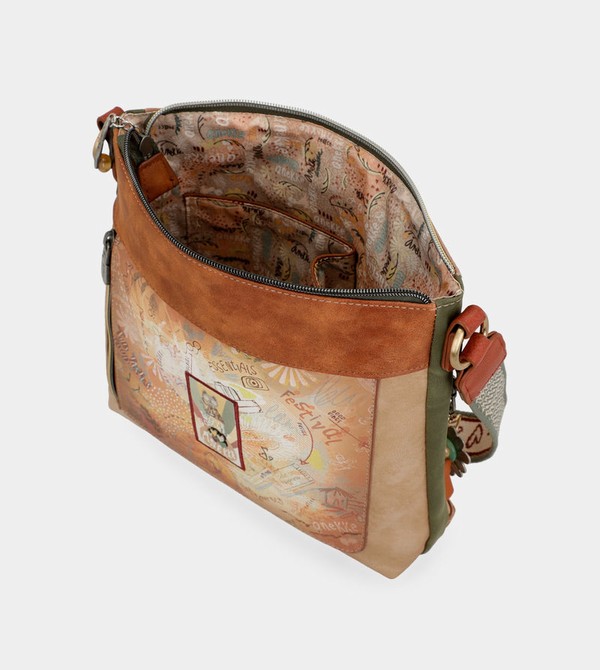 Bolsas Hombro Anekke Peace & Love Camel Square | 824UVBQNK