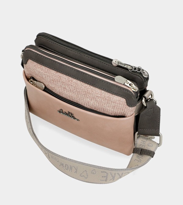 Bolsas Hombro Anekke Peace & Love Pink 2-compartment | 726OXKZUB