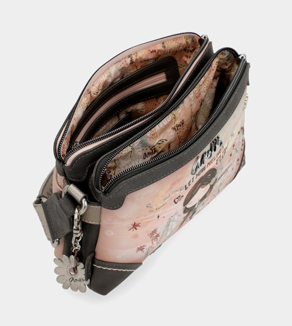 Bolsas Hombro Anekke Peace & Love Pink 2-compartment | 726OXKZUB