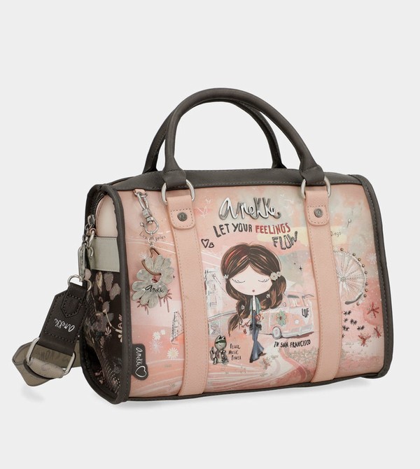 Bolsas Hombro Anekke Peace & Love Pink Bowling | 762HGRPXV