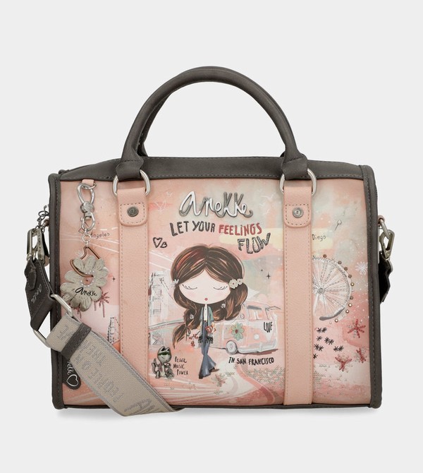 Bolsas Hombro Anekke Peace & Love Pink Bowling | 762HGRPXV