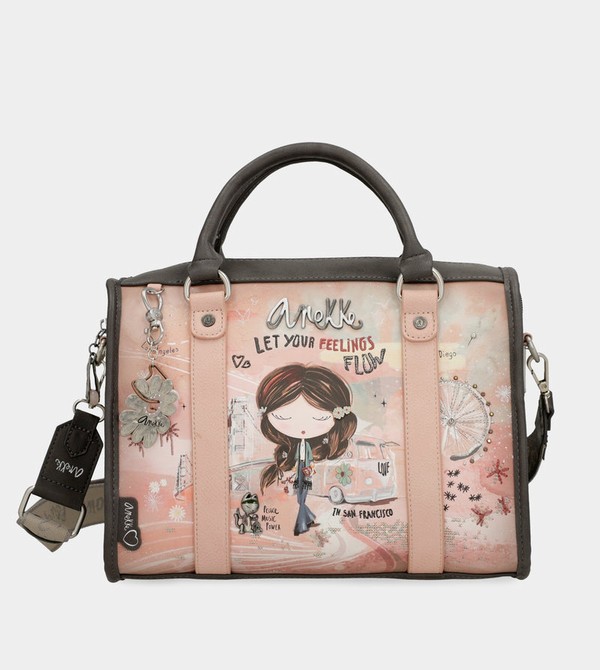 Bolsas Hombro Anekke Peace & Love Pink Bowling | 762HGRPXV