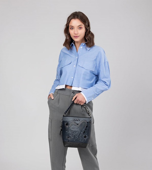 Bolsas Hombro Anekke Studio Navy Blue Medium | 632OBEWVT