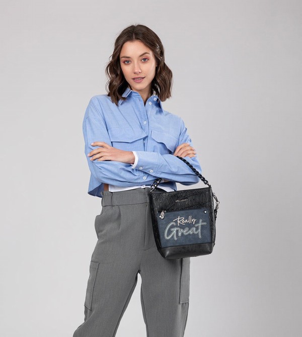 Bolsas Hombro Anekke Studio Navy Blue Medium | 632OBEWVT