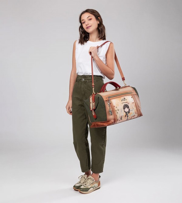 Bolsas de Viaje Anekke Peace & Love Camel Travel | 809ZGTHCF
