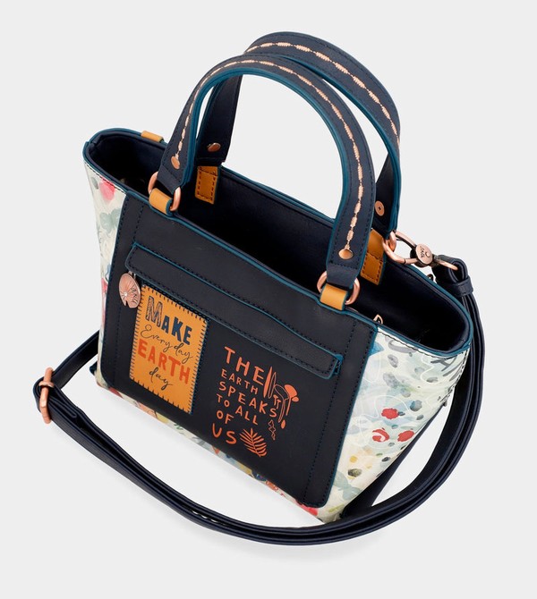 Bolso Tote Anekke Nature Pachamama Navy Blue | 621IOQWYL