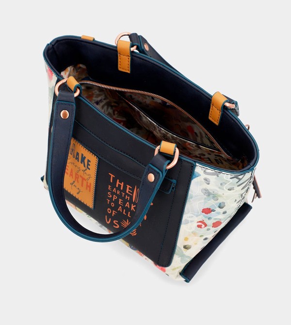 Bolso Tote Anekke Nature Pachamama Navy Blue | 621IOQWYL