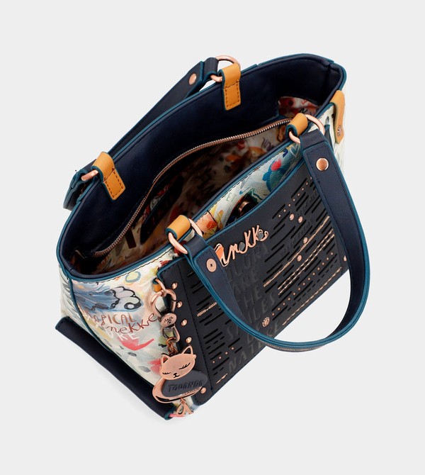 Bolso Tote Anekke Nature Pachamama Navy Blue | 621IOQWYL