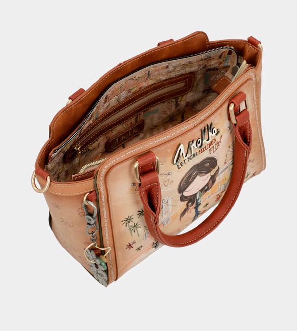 Bolso Tote Anekke Peace & Love Camel Bowling | 860DMZCBK