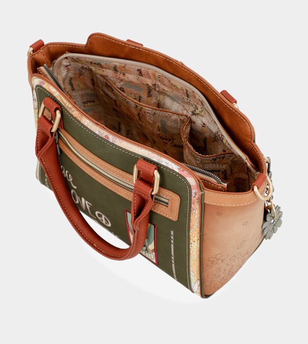 Bolso Tote Anekke Peace & Love Camel Bowling | 860DMZCBK