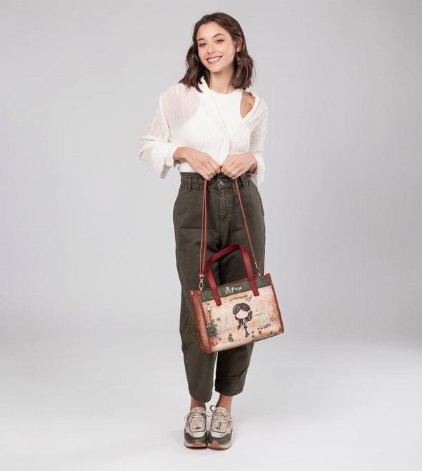 Bolso Tote Anekke Peace & Love Camel | 962FUEPDX