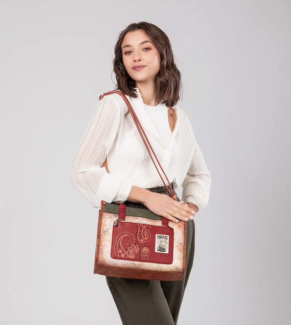 Bolso Tote Anekke Peace & Love Camel | 962FUEPDX