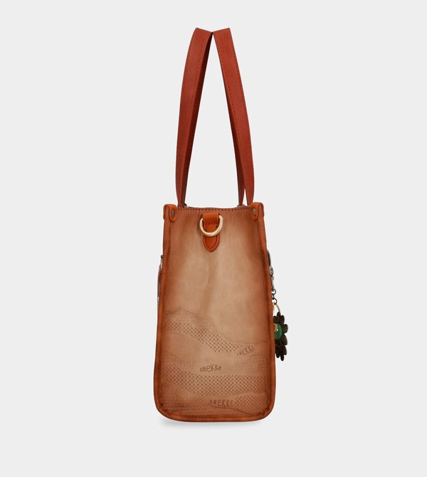 Bolso Tote Anekke Peace & Love Camel | 962FUEPDX