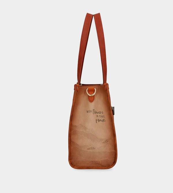Bolso Tote Anekke Peace & Love Camel | 962FUEPDX