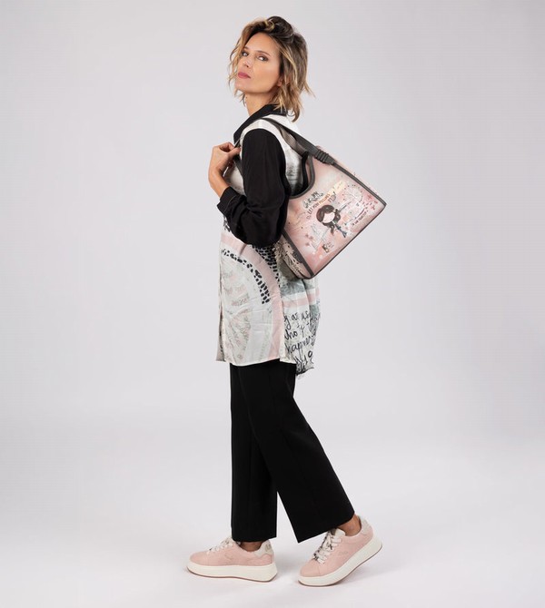 Bolso Tote Anekke Peace & Love Pink | 647YQNBAS