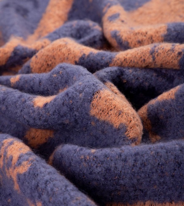 Bufanda Anekke Blue And Terracotta Contemporary. | 675VNYUBT