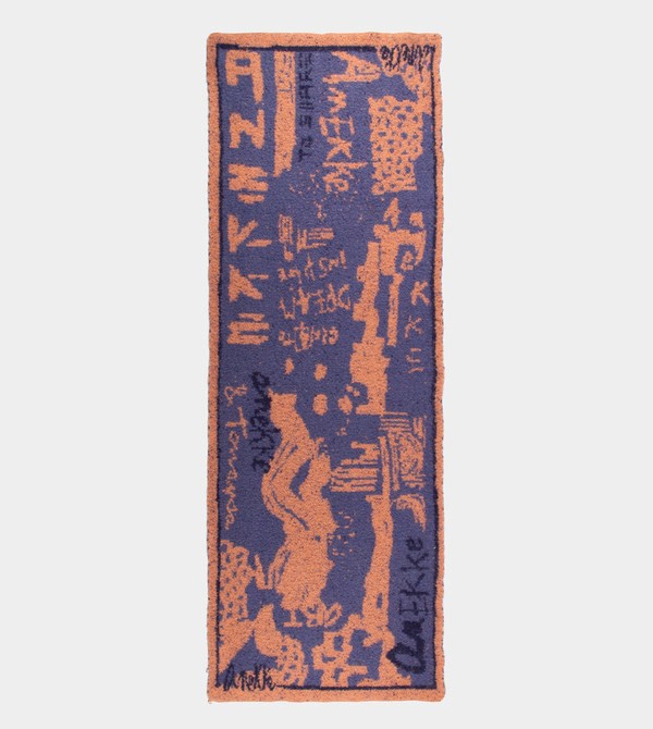 Bufanda Anekke Blue And Terracotta Contemporary. | 675VNYUBT