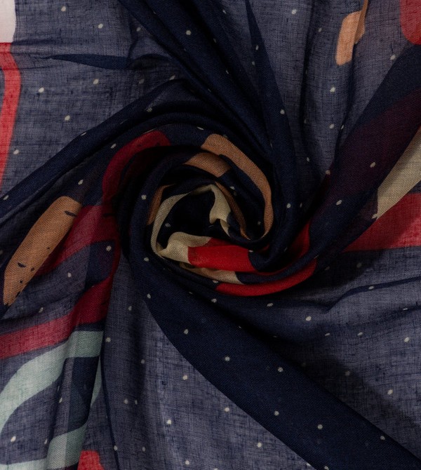 Bufanda Anekke Kene Navy Blue Printed | 215HVMYLG