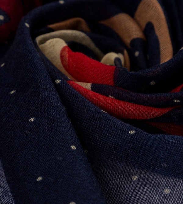 Bufanda Anekke Kene Navy Blue Printed | 215HVMYLG