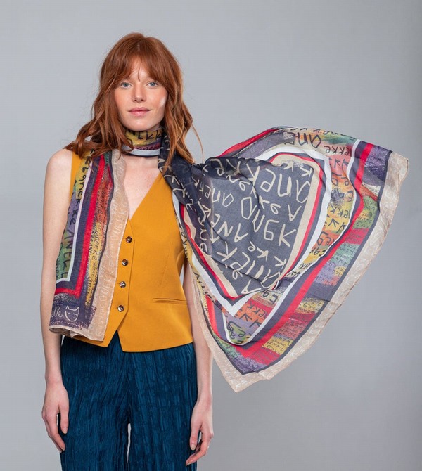 Bufanda Anekke Magic Souls Navy Print | 695MORDSG