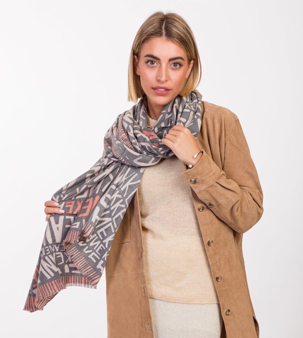 Bufanda Anekke Pashmina Logo Brown | 635HOGRYQ