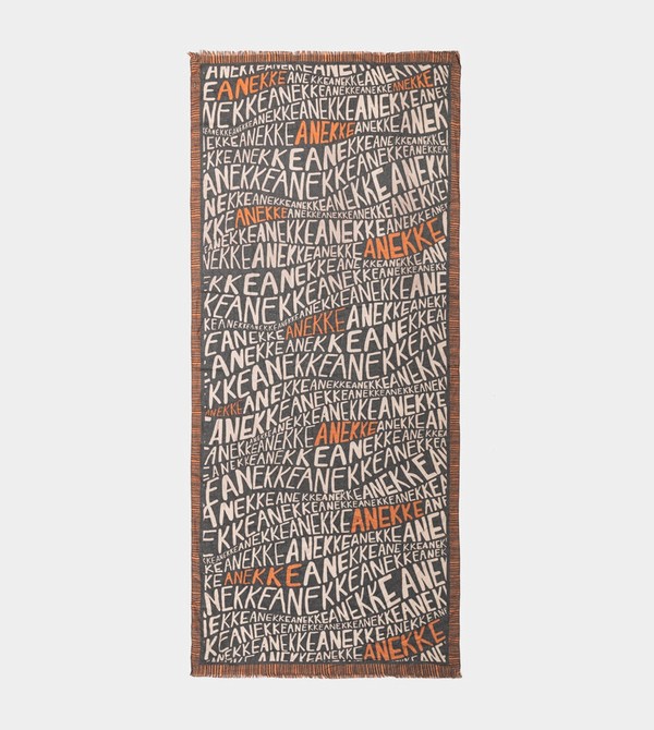 Bufanda Anekke Pashmina Logo Brown | 635HOGRYQ