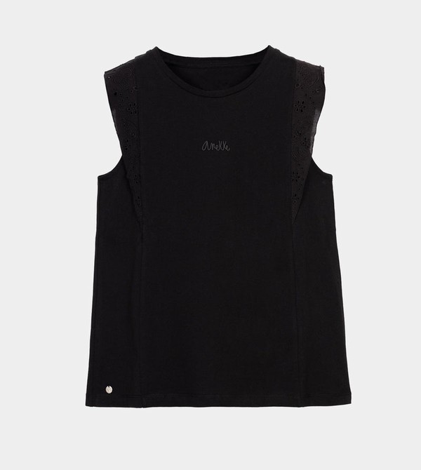 Camiseta Anekke Black Tank Top | 728HOQDNF