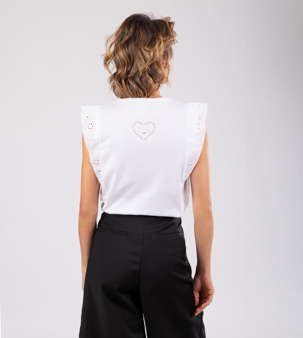 Camiseta Anekke White Tank Top | 304DBNXZL