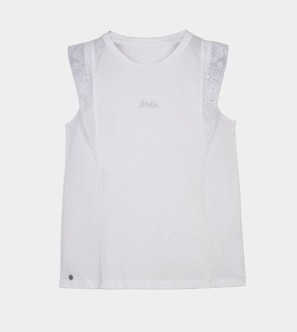 Camiseta Anekke White Tank Top | 304DBNXZL