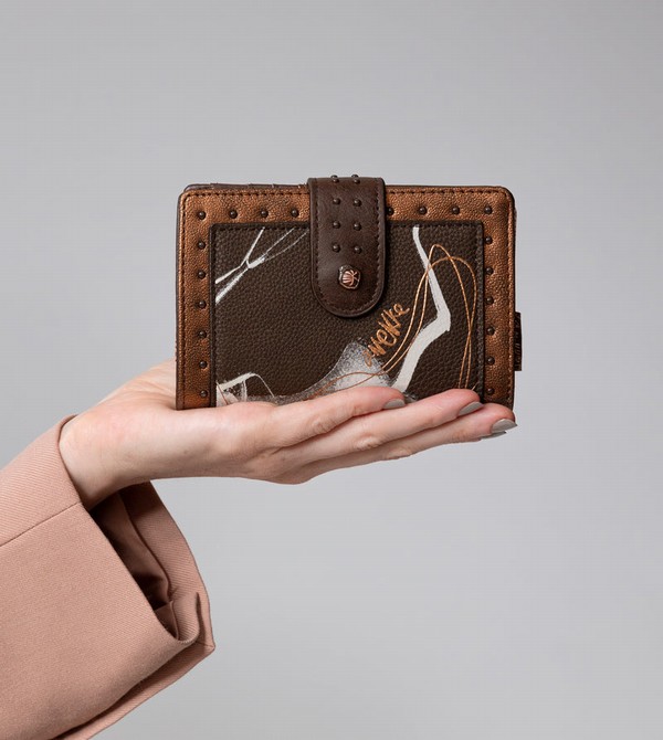 Carteras Anekke Nature Shodō Brown Flexible Rfid | 086ANXPQO