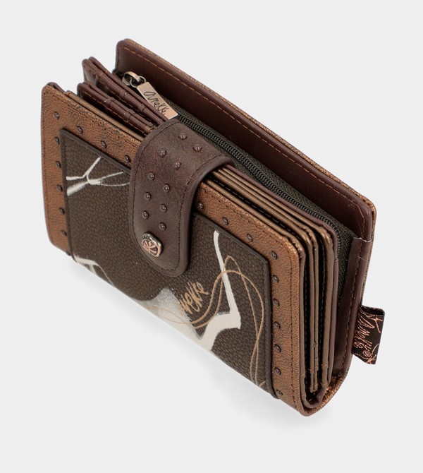 Carteras Anekke Nature Shodō Brown Flexible Rfid | 086ANXPQO