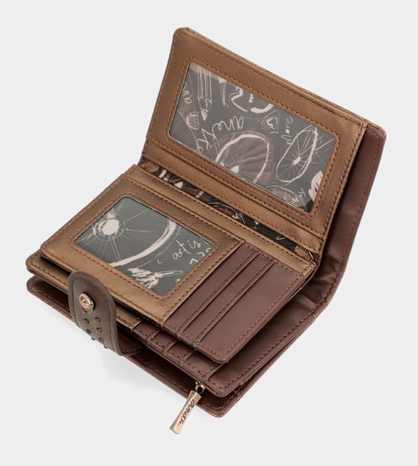 Carteras Anekke Nature Shodō Brown Flexible Rfid | 086ANXPQO