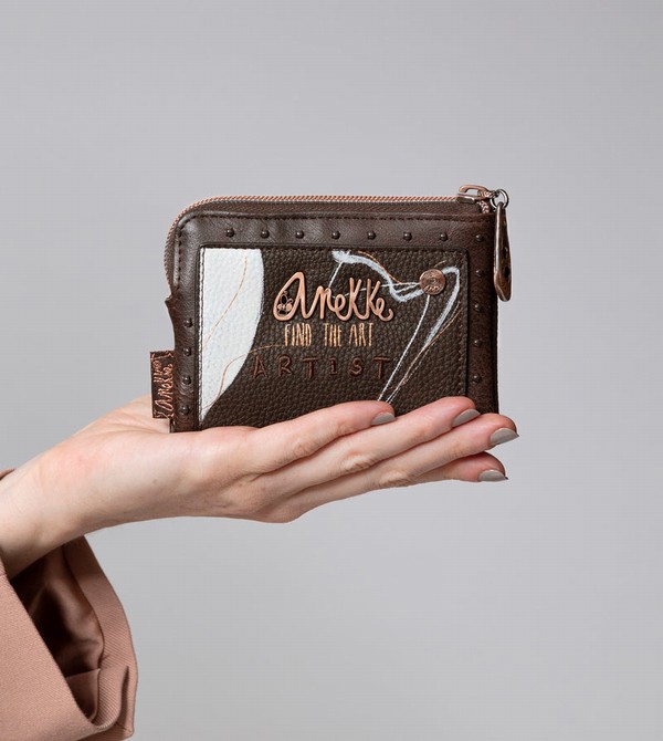 Carteras Anekke Nature Shodō Small Brown Rfid | 073ALWOHM
