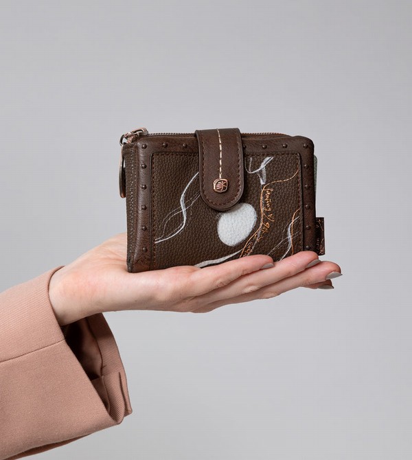 Carteras Anekke Nature Shodō Small Brown Rfid | 073ALWOHM