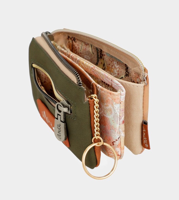 Carteras Anekke Peace & Love Camel 3-compartment Coin | 904UGBSHV