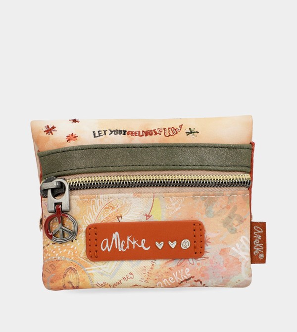 Carteras Anekke Peace & Love Camel Coin With Flap | 743DZXMRK