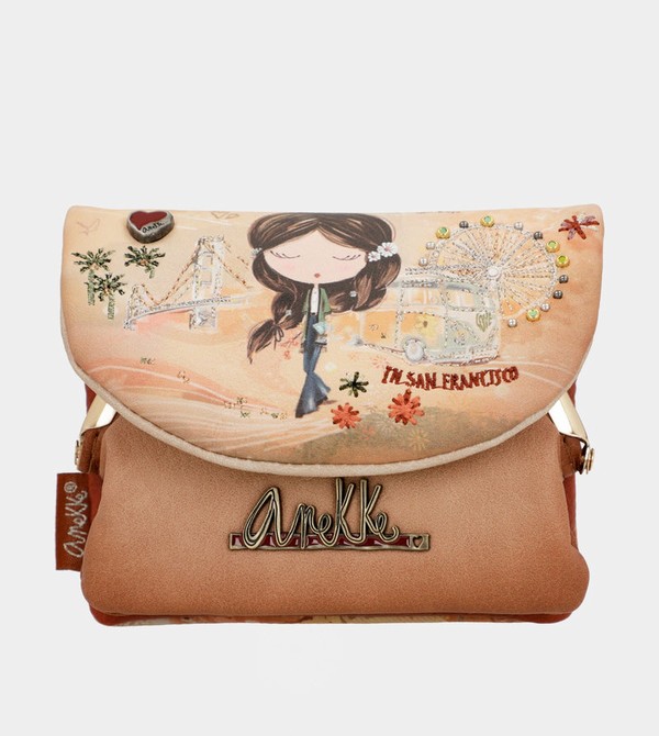 Carteras Anekke Peace & Love Camel Coin With Flap | 743DZXMRK